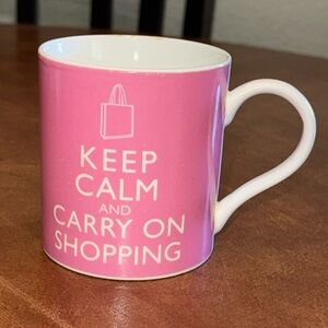 LL00- “Keep Calm and Carry On Shopping “mug.